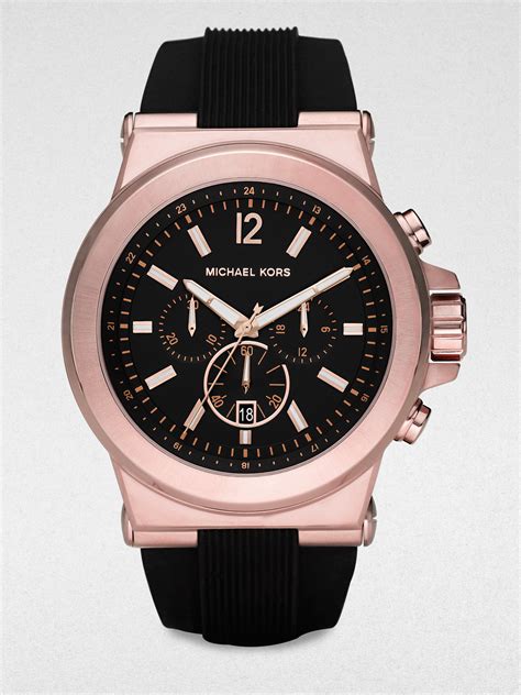 michael kors stainless steel watch 10 atm|michael kors black chronograph watch.